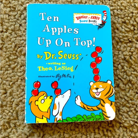 Toys | Dr Seuss Ten Apples Up On Top Early Learners Baby Board Book ...